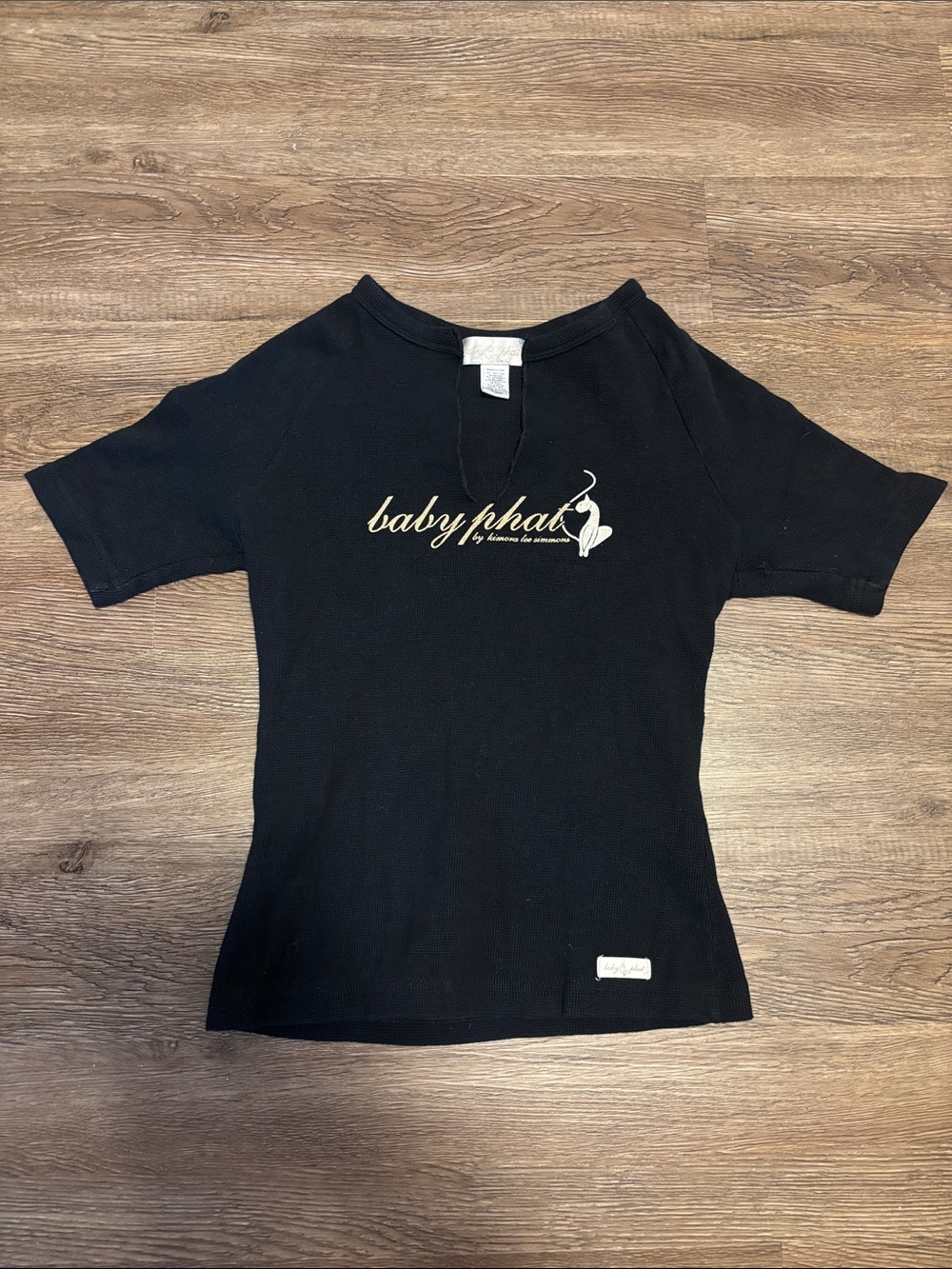 waffle knit baby phat shirt